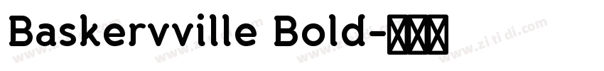 Baskervville Bold字体转换